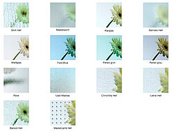 Illustration zum Vergleich verschiedener Gängiger Glasarten