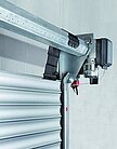 Nahaufnahme eines Rolltor-Mechanismus